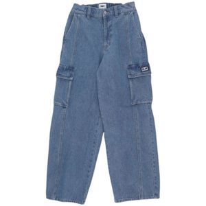 Obey, Dames, Jeans, Blauw, Maat: W24 Denim,