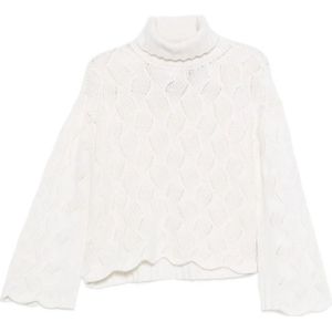Twinset, Dames, Truien, Wit, Maat: S Wol,
