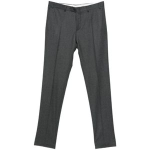 Canali, Heren, Broeken, Grijs, Maat: 4XL Leer,