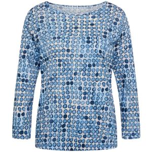 Rabe, Dames, Blouses & Shirts, Blauw, Maat: M