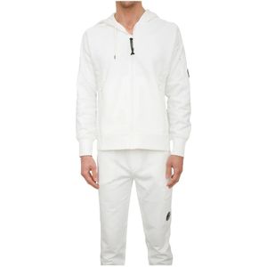 C.p. Company, Heren, Sweatshirts & Hoodies, Wit, Maat: L Katoen,