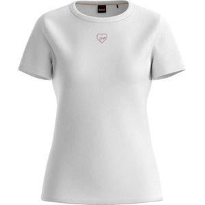 Hugo - Dames T-shirt - Effen Kleur - Zacht Jersey - Ronde Hals