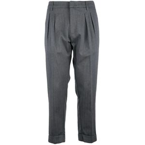 Dondup, Heren, Broeken, Grijs, Maat: W33 Wol,
