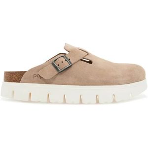 Birkenstock, Dames, Schoenen, Beige, Maat: 38 EU Suède,