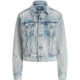 Polo Ralph Lauren, Dames, Jassen, Blauw, Maat: S Denim,