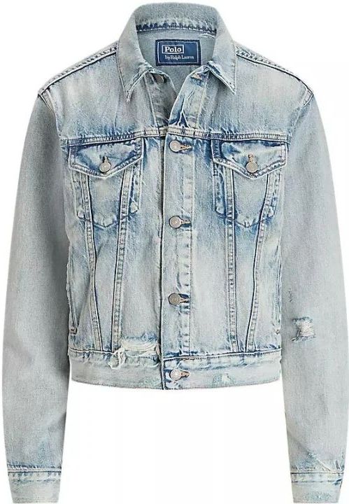 Polo Ralph Lauren, Dames, Jassen, Blauw, Maat: S Denim,