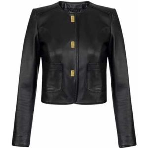 Elisabetta Franchi, Dames, Jassen, Zwart, Maat: L Zijde,