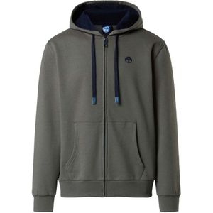 North Sails Logo Sweatshirt Met Rits