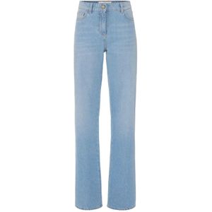 Elisabetta Franchi, Dames, Jeans, Blauw, Maat: W28 Denim,