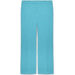 Fiorella Rubino, Dames, Broeken, Blauw, Maat: 2XL Poliester,