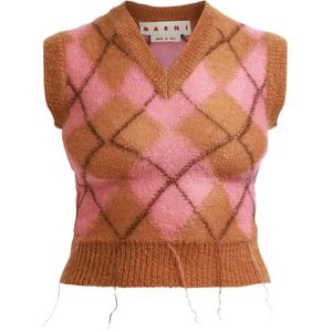 Marni, Dames, Truien, Veelkleurig, Maat: S Mohair,