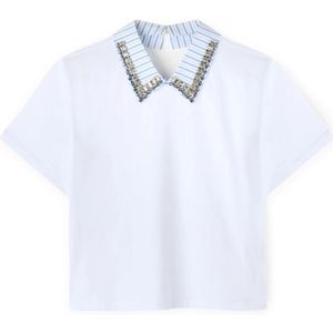 Motivi, Dames, Tops, Wit, Maat: XS Katoen,