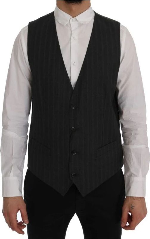 Dolce & Gabbana - Vest - Grijs - Wol