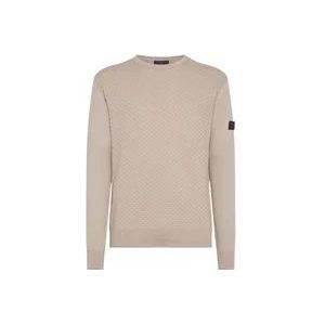 Peuterey Natuurlijke Truien met Lange Mouwen , Beige , Heren , Maat: XL