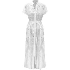 MC2 Saint Barth, Dames, Jurken, Wit, Maat: M Katoen,