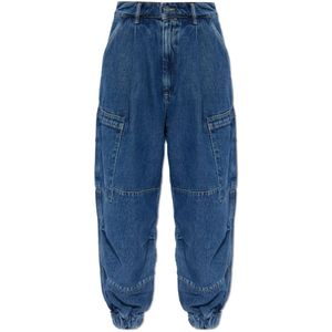 AllSaints, Dames, Jeans, Blauw, Maat: 3XS Katoen,