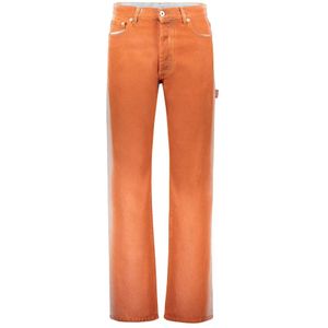 Heron Preston, Heren, Jeans, Oranje, Maat: W30 Katoen,