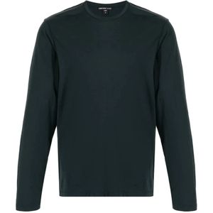 James Perse, Heren, Tops, Blauw, Maat: S Katoen,