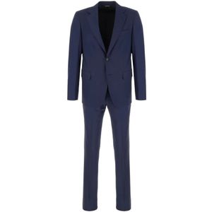 Colamarino, Heren, Pakken, Blauw, Maat: L