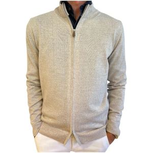 Stenströms, Heren, Sweatshirts & Hoodies, Beige, Maat: 3XL Wol,