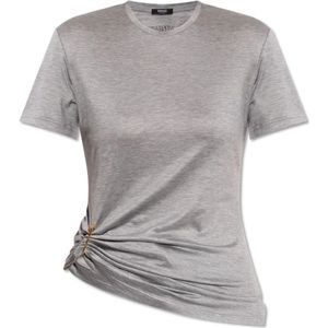 Versace, Dames, Tops, Grijs, Maat: XS Katoen,