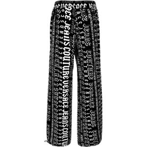 Versace Jeans Couture, Dames, Broeken, Zwart, Maat: 2XS