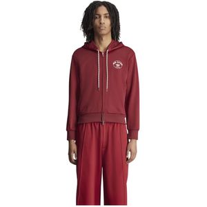 Adidas, Heren, Sweatshirts & Hoodies, Rood, Maat: 2XL