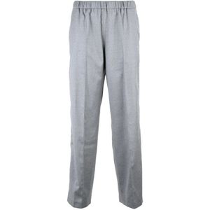 Fabiana Filippi, Dames, Broeken, Grijs, Maat: XS Wol,