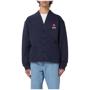 Kenzo, Heren, Truien, Blauw, Maat: L Katoen,