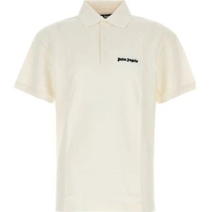 Palm Angels, Heren, Tops, Wit, Maat: L Katoen,