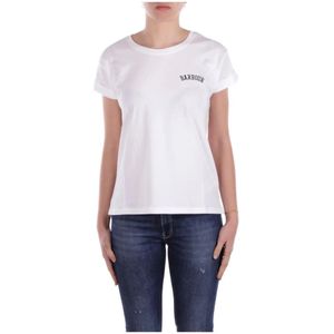 Barbour, Dames, Tops, Wit, Maat: L Katoen,