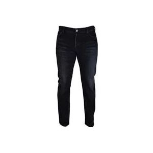 Balenciaga Slim-Fit Zwart Gewassen Vintage Stijl Jeans , Black , Heren , Maat: W30