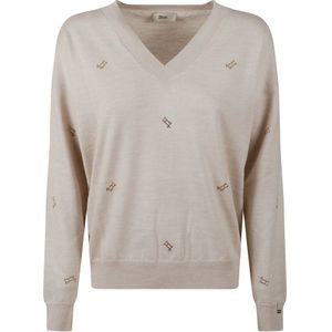 Herno, Dames, Truien, Beige, Maat: L