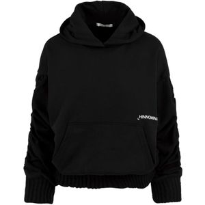 Hinnominate, Dames, Sweatshirts & Hoodies, Zwart, Maat: 2XS