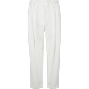 Brunello Cucinelli, Dames, Broeken, Beige, Maat: M Katoen,