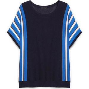 Fiorella Rubino, Dames, Truien, Blauw, Maat: S Nylon,