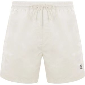 Brunello Cucinelli, Heren, Badkleding, Beige, Maat: 2XL Nylon,