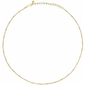 Caï - Slangenketting - Geel - 925 Zilver - 38 cm met Verlengketting van 5 cm