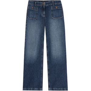 Luisa Cerano, Dames, Jeans, Blauw, Maat: S Denim,