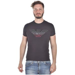 Emporio Armani, Heren, Tops, Zwart, Maat: XS Katoen,