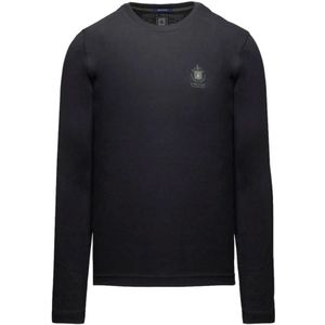 Aeronautica Militare, Heren, Tops, Zwart, Maat: M Katoen,