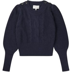 Munthe, Dames, Truien, Blauw, Maat: M Katoen,