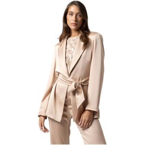 Kocca, Dames, Jassen, Beige, Maat: L Zijde,