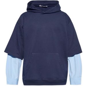 Marni, Heren, Sweatshirts & Hoodies, Blauw, Maat: XL Katoen,