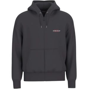 Guess, Heren, Sweatshirts & Hoodies, Zwart, Maat: S Katoen,