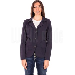 Alpha Studio, Dames, Jassen, Blauw, Maat: XL Jersey,