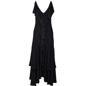 Mauro Grifoni, Dames, Jurken, Zwart, Maat: M Zijde,