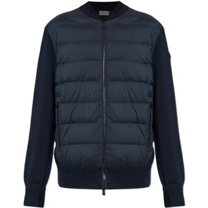 Moncler, Heren, Truien, Blauw, Maat: M Wol,
