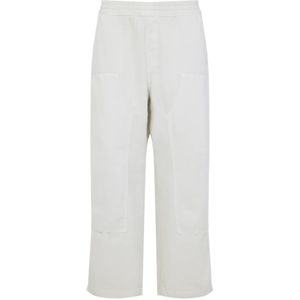 Carhartt Wip, Heren, Broeken, Wit, Maat: M Katoen,