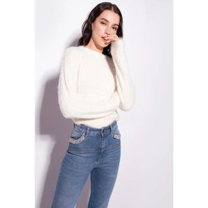 Pinko, Dames, Truien, Wit, Maat: S Acryl,